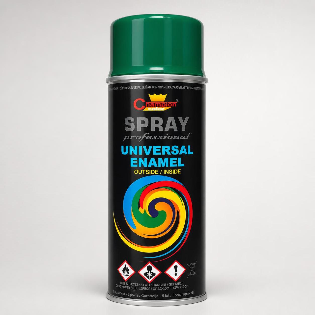 Farbspray RAL6005 Gruen 400 ml fuer Gabionenzaun und Metallzaun