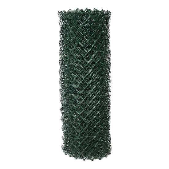 Vierkantgeflecht verzinkt+PVC, Maschenweite 55 × 55 mm
